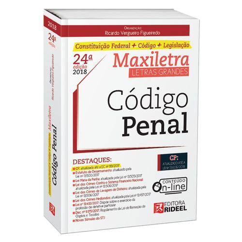 Código Penal - Maxiletra - 24ª Edição 2018