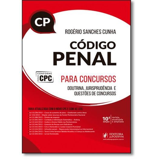 Codigo Penal para Concursos Cp - Juspodivm - 10 Ed