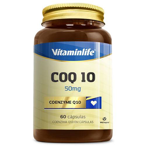 Coenzima Coenzyme Q10 Vitamin Life 50mg C/ 60 Cápsulas