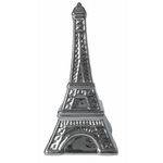 Cofre Cerâmica Metalizado Torre Eiffel Prata Brasfoot