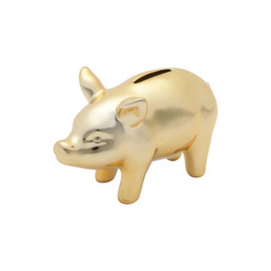 Cofre Shiny Pig 13,4 Cm Dourado