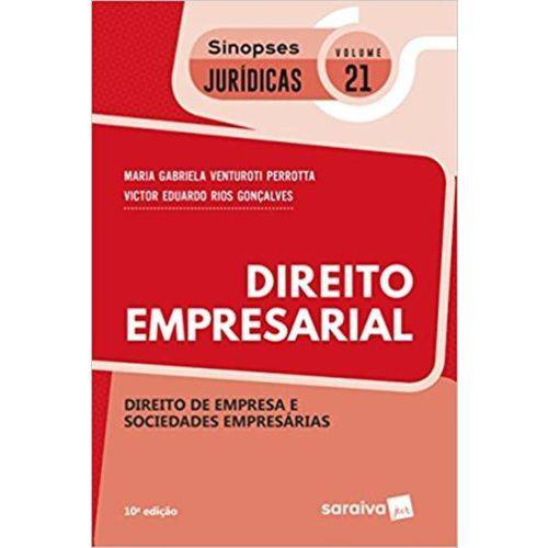 Col. Sinopses Jurídicas 21 - Direito Empresarial - 10ª Ed. 2018