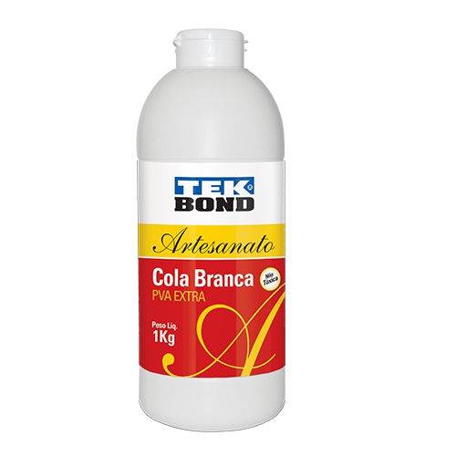 Cola Branca 1000g Artesanato Tek Bond
