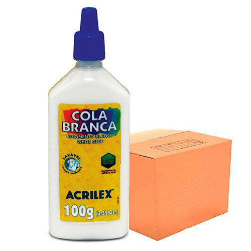 Cola Branca Acrilex 100g 2810 Caixa com 3 Unidades