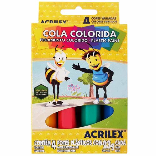 Cola Colorida 4 Cores Acrilex 998412