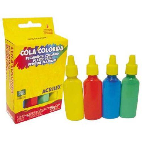Cola Colorida Acrilex 004 Cores 02604