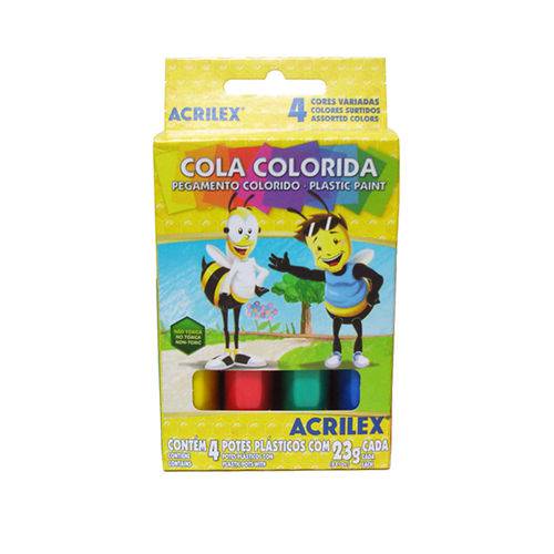 Cola Colorida com 4 Cores - Acrilex