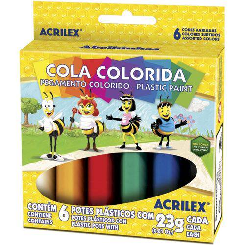 Cola Colorida com 6 23gr 02606-acrilex