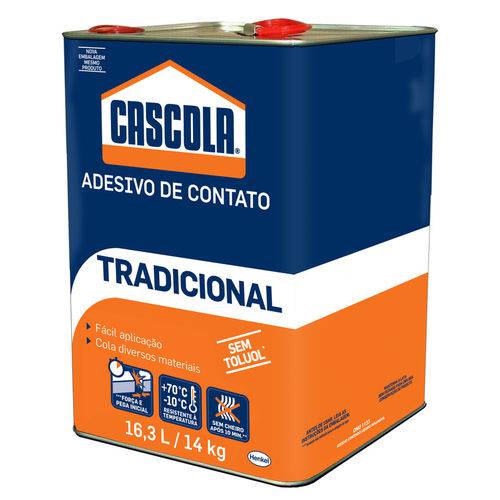 Cola de Contato 14 Kg = 16,8 L Tradicional Cascola