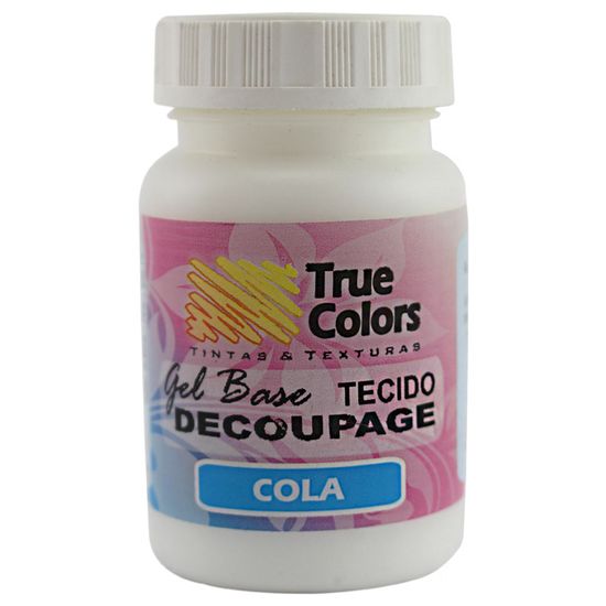 Cola Gel Base Decoupage Tecido True Colors 80ml