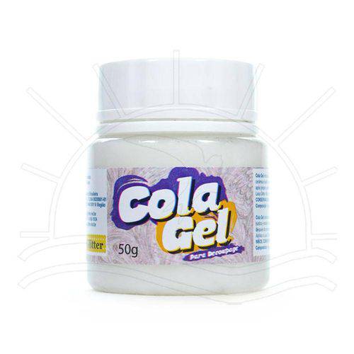 Cola Gel para Decoupage Glitter 50g