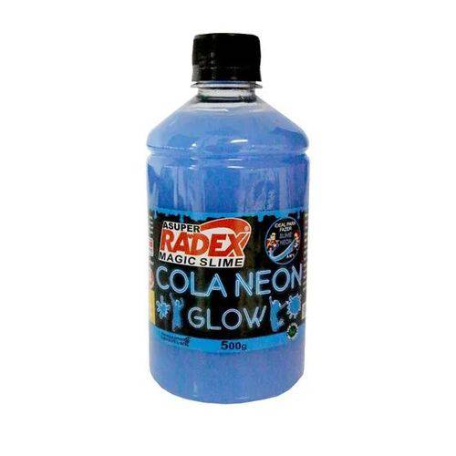 Cola Neon Radex Magic Slime 500g - Azul