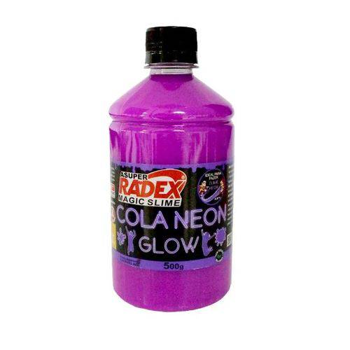 Cola Neon Radex Magic Slime 500g - Roxo
