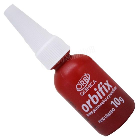 Cola Orbifix 10G Trava Parafuso Vermelho
