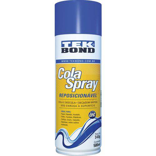 Cola para Artesanato Cola Spray Reposic. 340g/500ml Tekbond Unidade