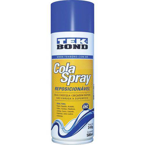 Cola para Artesanato Cola Spray Reposic. 340G/500Ml Tekbond