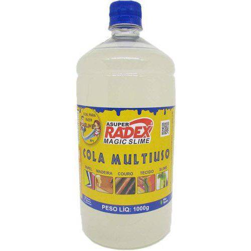 Cola para Slime Transparente 1kg 6 Unidades Radex