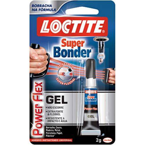 Cola Super Bonder Henkel 2g Power Flex Gel- Loctite
