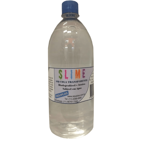 Cola Transparente Slime Siquiplás 1kg