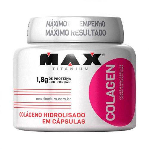 Colagen 100 Cápsulas Colágeno Hidrolisado - Max Titanium