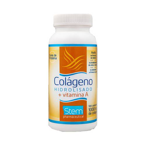 Colágeno 1000mg Vitamina a Stem com 100 Comprimidos