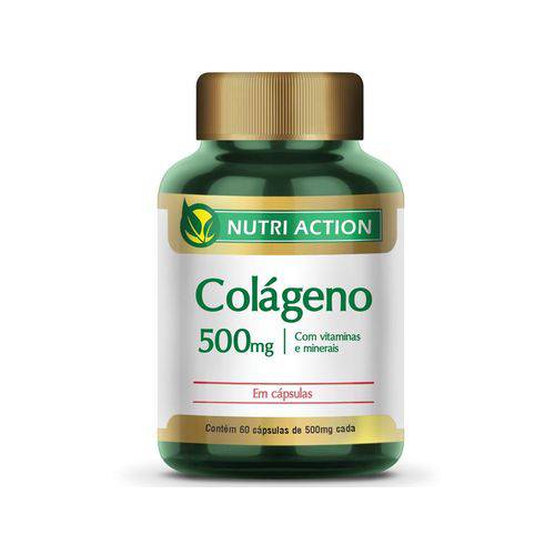 Colágeno - 500 Mg - 60 Capsulas - Nutri Action