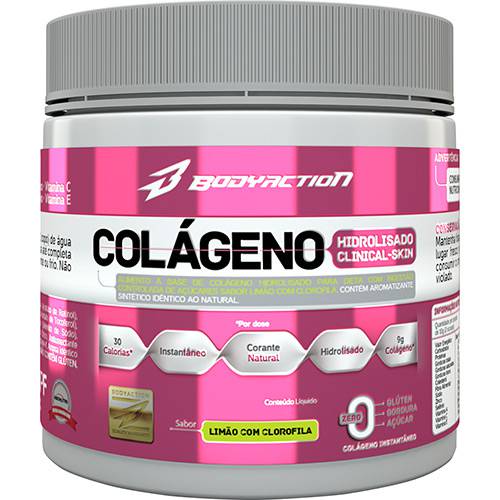 Colágeno Clin/skin 300g Limão Clorofila - Body Action