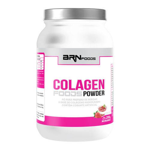 Colágeno Colagen Foods Powder 200g Morango – Brnfoods