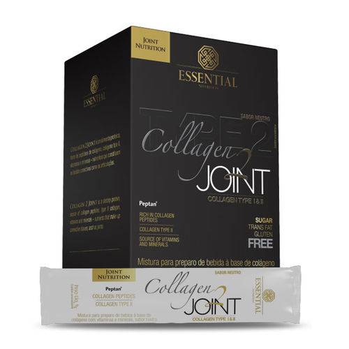 Colágeno Collagen 2 Joint Sabor Neutro Essential Nutrition 30 Sachês 9g - 270g