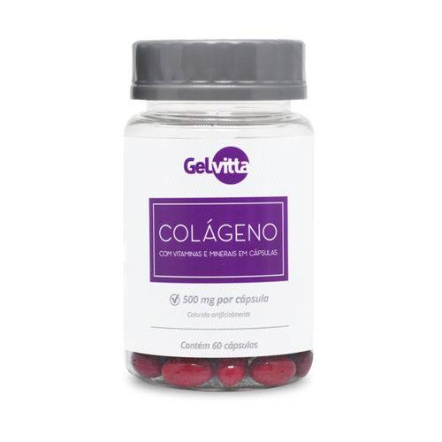 Colágeno com Vitaminas e Minerais 60 Cápsulas Gelvitta