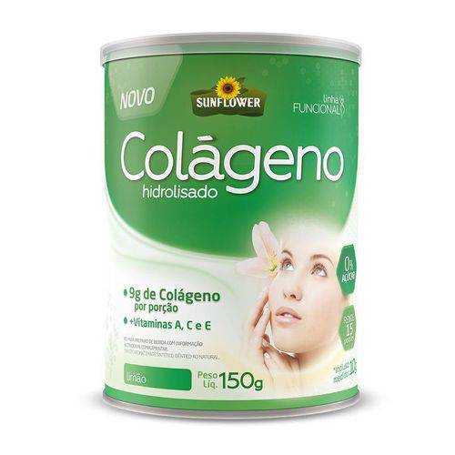 Colágeno Hidrolisado - 150g - Limão - Sunflower