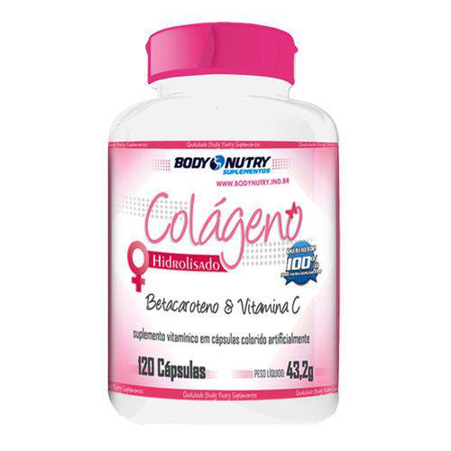 Colágeno Hidrolisado Feminino - 60 Cápsulas - Body Nutry