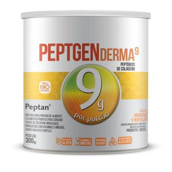 Colágeno Hidrolisado Peptderma 9 Chá Mais 300g Abacaxi com Hortelã