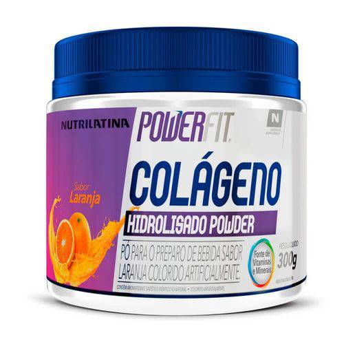 Colágeno Hidrolisado Powder Nutrilatina Powerfit 300g Laranja