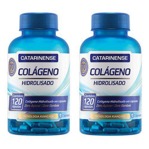 Colágeno Hidrolisado - 2 Un de 120 Cápsulas - Catarinense