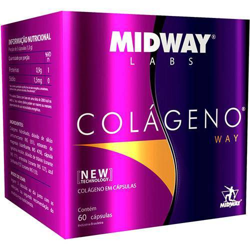 Colágeno Hidrolizado Blister - 60 Cápsulas - Midwaylabs