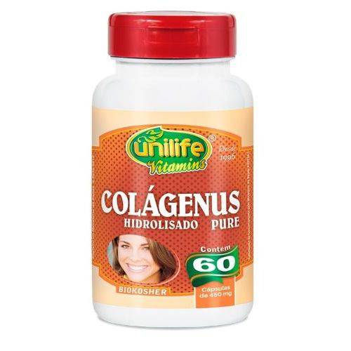 Colágeno Pure Hidrolisado - Unilife - 60 Cápsulas