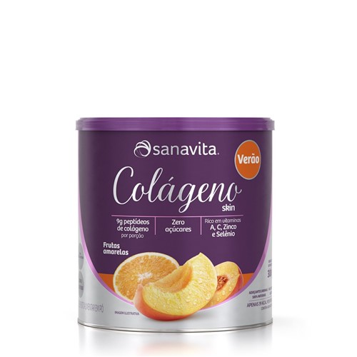 Colágeno Skin Verão Frutas Amarelas 300g - Sanavita