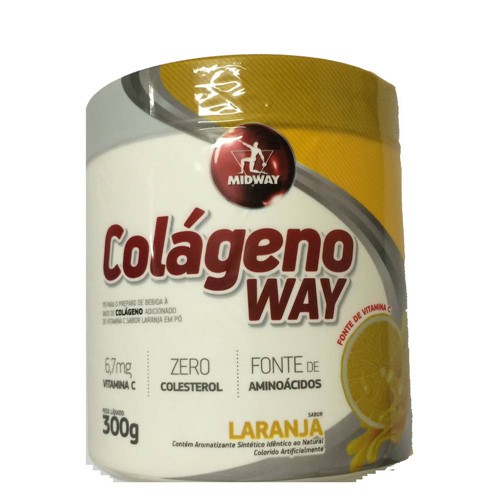 Colágeno Way 300gr - Midway - Laranja