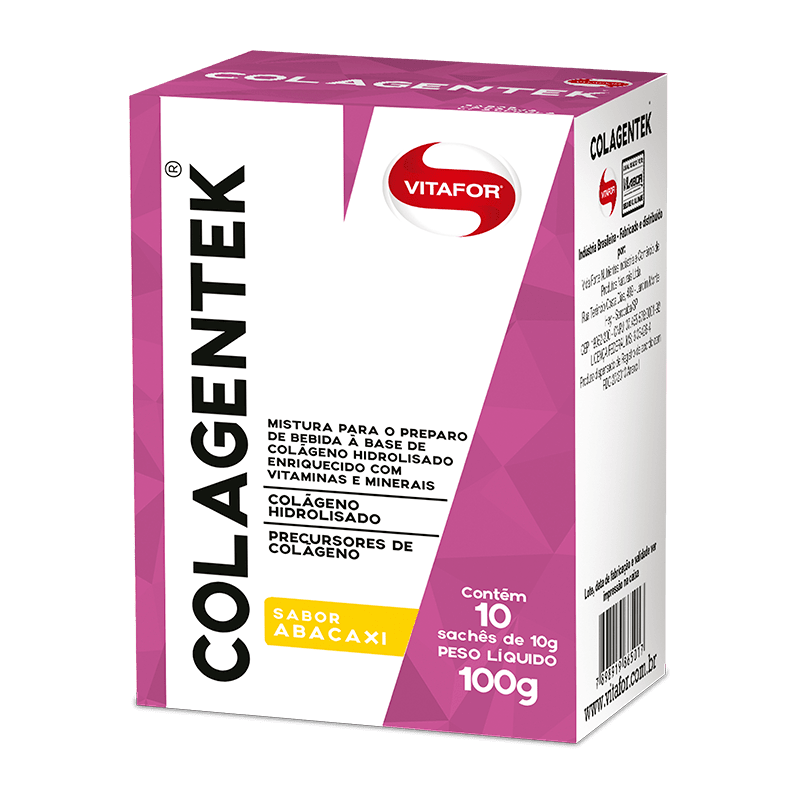 Colagentek - Colágeno (10 Sachês-10g) Vitafor