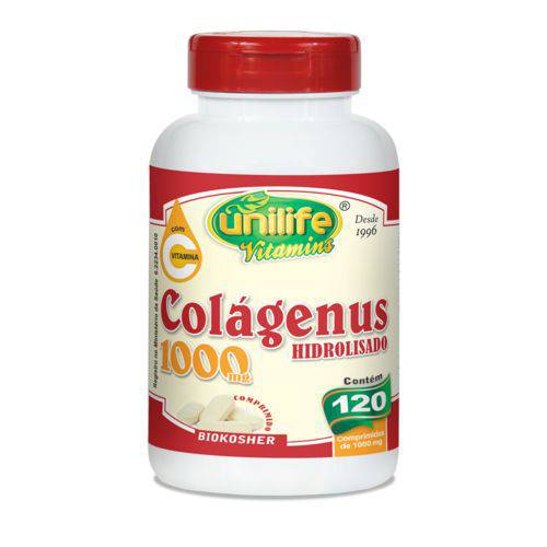 Colágenus Colágeno Hidrolisado + Vitamina C Unilife 120 Comp 1000mg