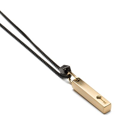 Colar Masculino Key Design Reno Black - Gold