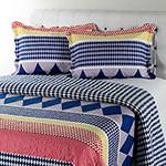 Colcha Casal Boutis Colorê com 2 Porta Travesseiros - Casa & Conforto