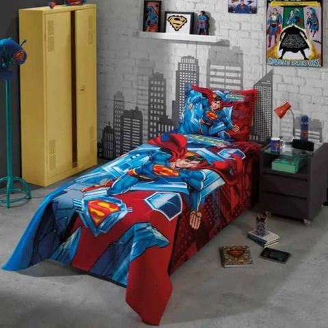 Colcha Infantil Kit Dohler -Estampado Superman