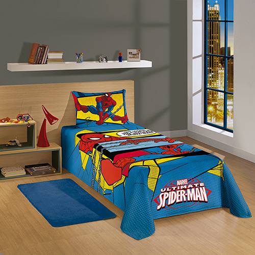 Colcha Infantil Spider-Man Ultimate 1 Peça - Lepper