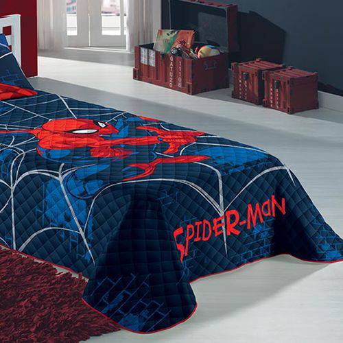 Colcha Matelassê Spider Man Homem Aranha 1,50 X 2,10m Lepper