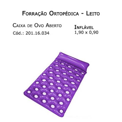 Colchão Caixa de Ovo Inflável Aberto 1,90 X 0,90 Bioflorence Ref. 201.16.034