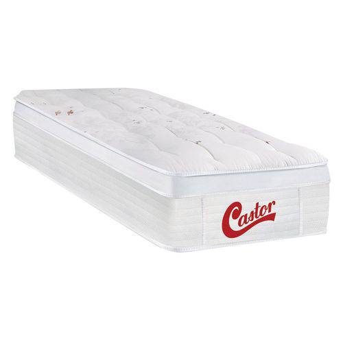 Colchão Castor de Molas Pocket Skin Euro Pillow - Solteiro - 0,78x1,88x0,36