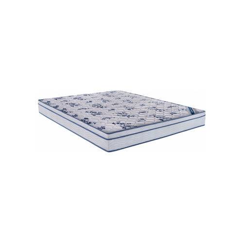 Colchão Comfort Casal 138X188X20 Molas Nanolastic Branco/Azul Ortobom