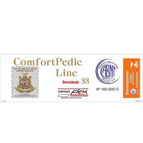 Colchão Orthoflex Espuma D33 Comfortpedic Line - Solteiro - 0,78x1,88x0,14